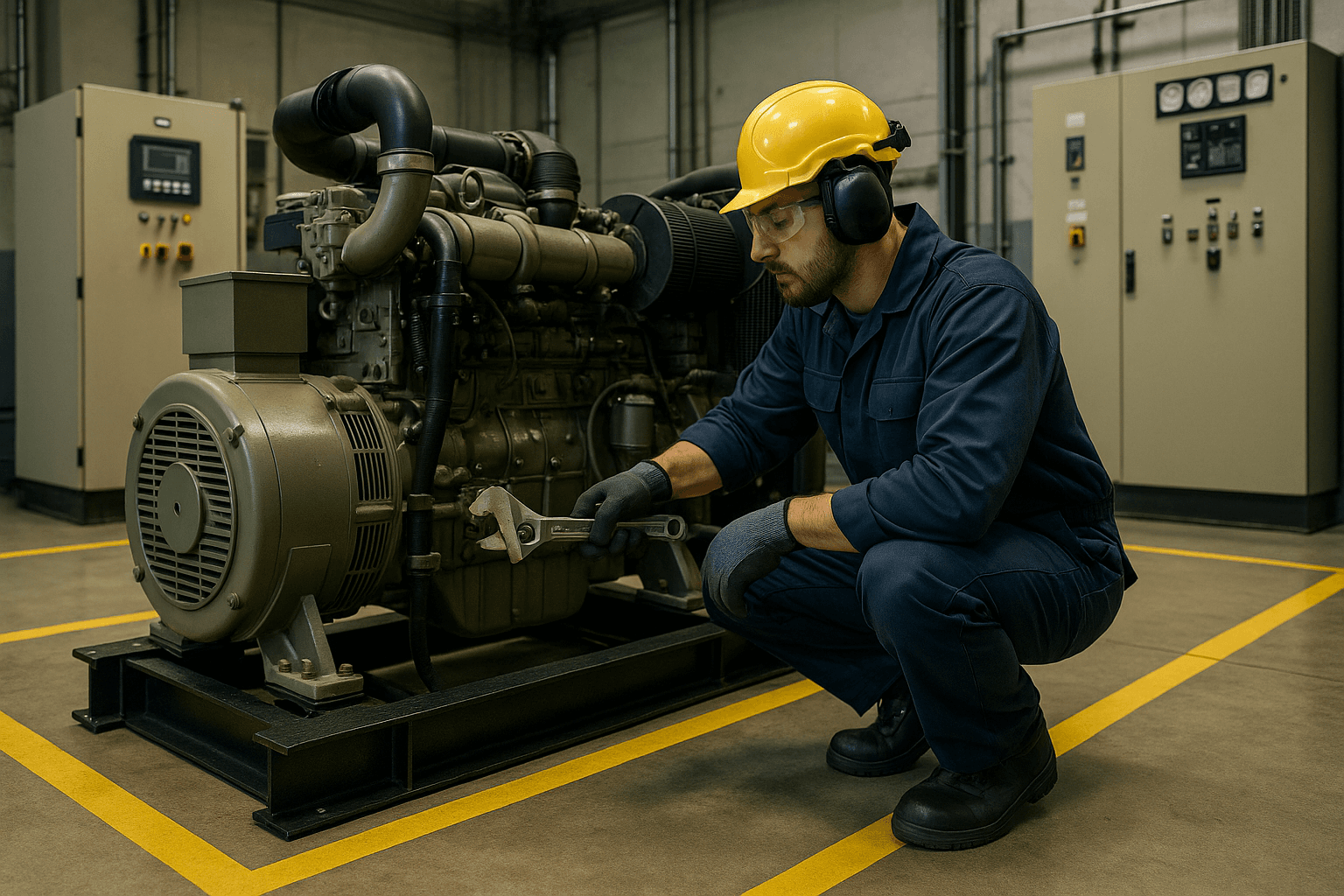 Power Generation Maintenance background